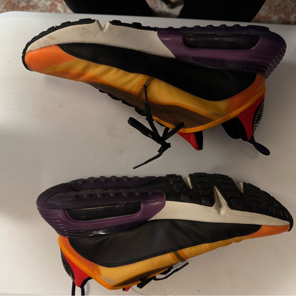 Nike Black and Orange Sneakers